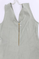 Sage green linen jumpsuit-3
