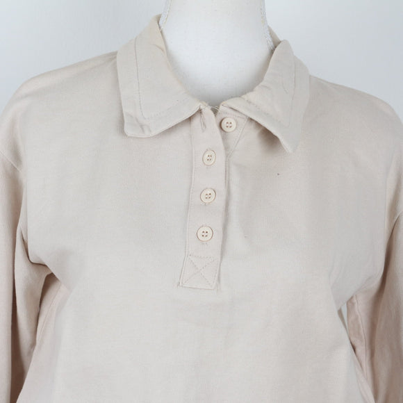 Trendyol Cream Long Sleeve Golf Shirt | Size S – Secondhand