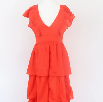 Orange Tiered Maxi Dress | Sizes S–L | Brand New