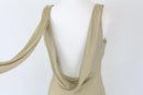 Green satin maxi dress-3
