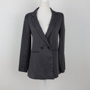 The Fix Grey & White Pinstripe Blazer | Size 6 – Secondhand-1