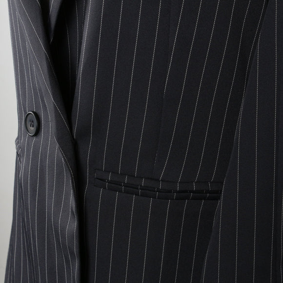 The Fix Grey & White Pinstripe Blazer | Size 6 – Secondhand