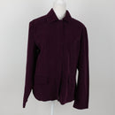 Purple Corduroy Zip-Up Jacket | Size L – Secondhand-1