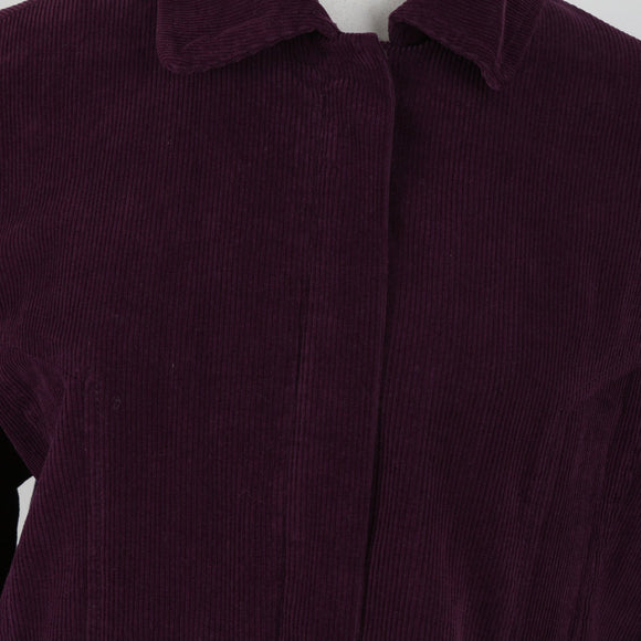 Purple Corduroy Zip-Up Jacket | Size L – Secondhand
