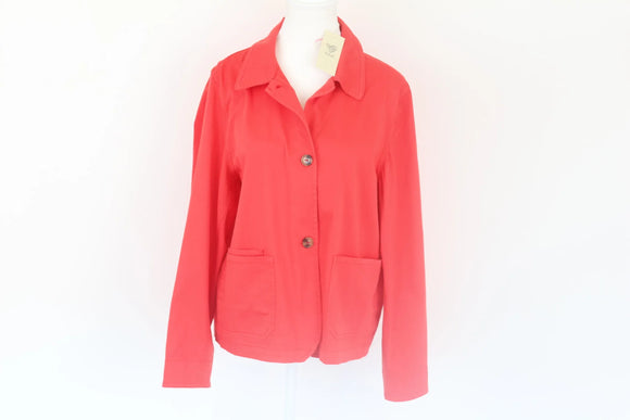Cotton stretch red jacket - XL