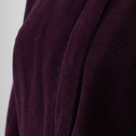 Purple Corduroy Zip-Up Jacket | Size L – Secondhand