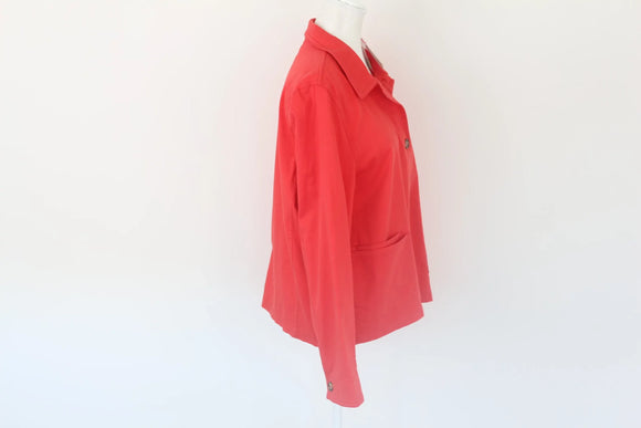 Cotton stretch red jacket - XL