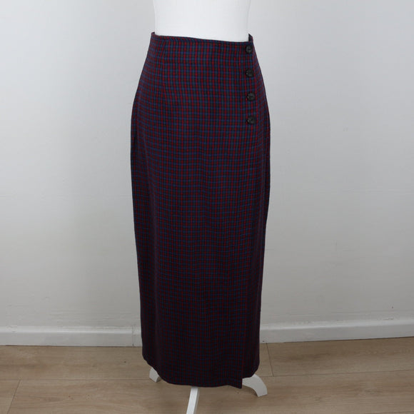 Vintage Plaid Maxi Skirt | Size 32 – Secondhand