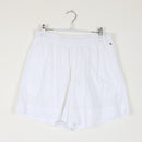 White Broderie Anglaise Shorts | Elastic Waist | Size M-1