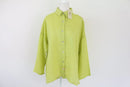Lime green long sleeve shirt - XL-1