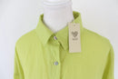 Lime green long sleeve shirt - XL-2