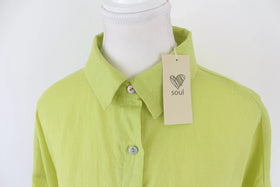 Lime green long sleeve shirt - XL - 0
