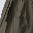 H&M Olive Green Pleated Midi Skirt | Self-Tie Belt | Size 12-3