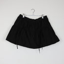RT Black Cargo Mini Skirt | Drawstring Hem | Elasticated Waist | Size XL-1