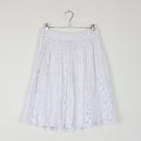 Woolworths White Broderie Anglaise Midi Skirt | Gathered Waist | Size 6-1