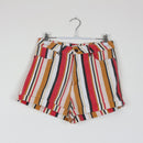 Forever 21 Multicolour Stripe Denim Shorts | Red & Mustard | Waist 28-1