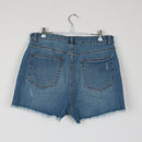 RE: Ultra High-Rise Denim Shorts | 5-Button Fly | Mid Blue Wash | Size 14-3