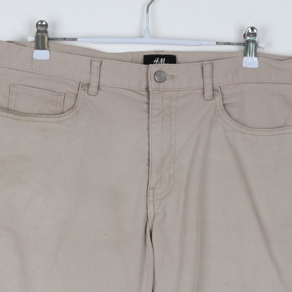 H&M Beige Chino Shorts | 5-Pocket | Relaxed Fit | Waist 30
