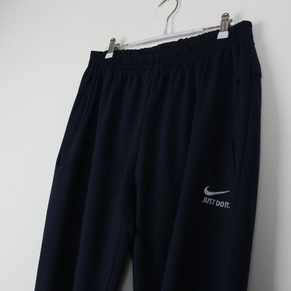Nike Just Do It Navy Track Pants | Swoosh Logo | Elasticated Waist | Size 2XL