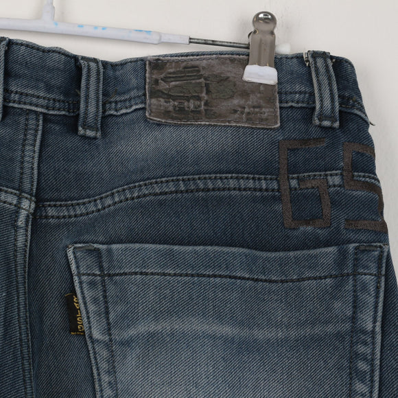 G-Star Raw Denim Skinny Jeans | Mid Blue Faded Wash | Low Rise | Waist 32