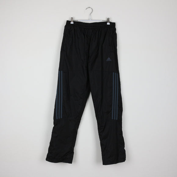 Adidas Black Track Pants | 3-Stripe | Tapered Fit | Size M