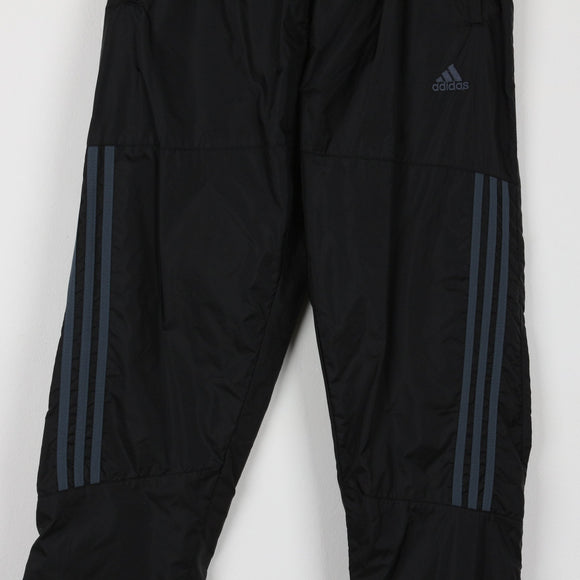 Adidas Black Track Pants | 3-Stripe | Tapered Fit | Size M