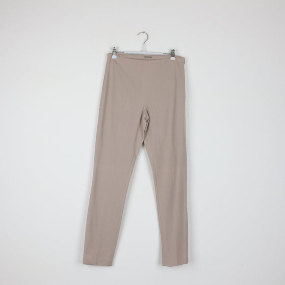 Elie Tahari Taupe Slim Tailored Trousers | Pressed Crease | Smart Casual | Size 8