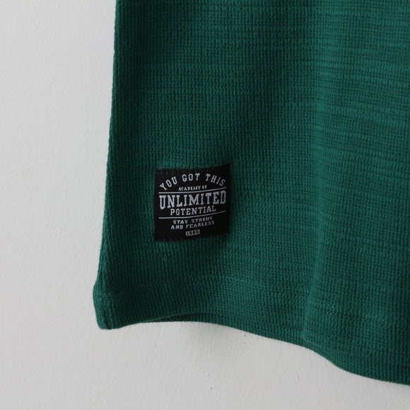Primark Green BRKLYN Appliqué Graphic T-Shirt | Crew Neck | Age 10/11