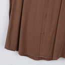 Cotton On Brown Camp Collar Relaxed Shirt | Short Sleeve | Chest Pocket | Size 2XL-3