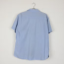 Aerospace Powder Blue Short-Sleeve Relaxed Shirt | Spread Collar | Curved Hem | Size L-2