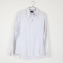 Cotton On White Slim Fit Shirt | Micro Cross Print | Long Sleeve | Size L-1