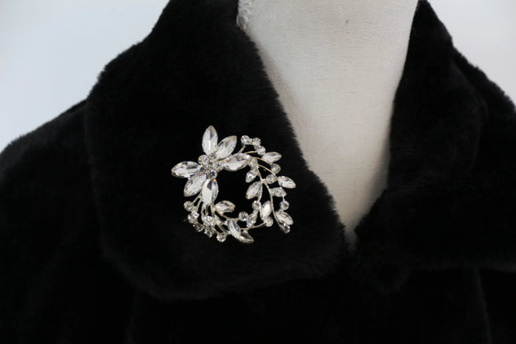 Truworths black fur bolero - 3/4 sleeve
