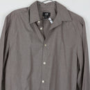 H&M Slim Fit Easy Iron Taupe Dress Shirt | Spread Collar | Long Sleeve | Size M-2