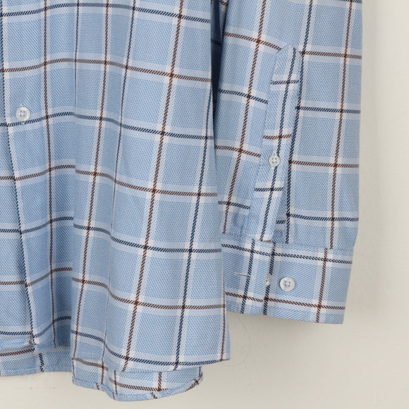 J-Crew blue plaid shirt - 46