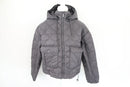 Truworths grey quilted cropped jacket with removable hood-1