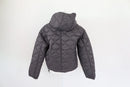 Truworths grey quilted cropped jacket with removable hood-3