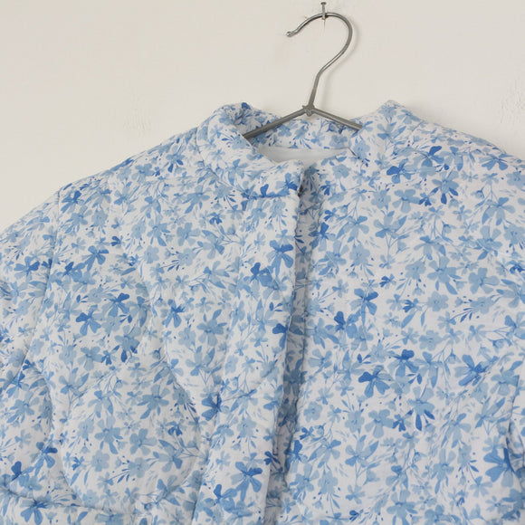Dunnes blue floral puffer jacket - 4-5Y