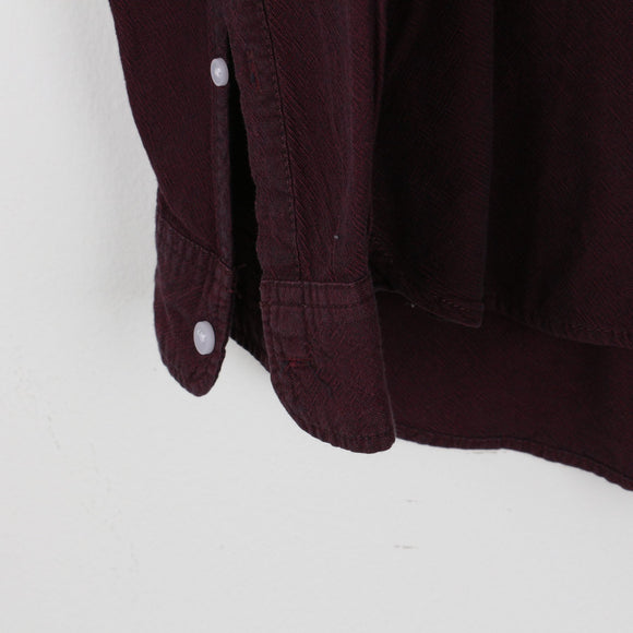 Woolworths Maroon Slim Fit Shirt (XL)