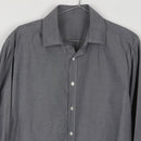 Light Grey Long Sleeve Fitted Shirt (M)-2