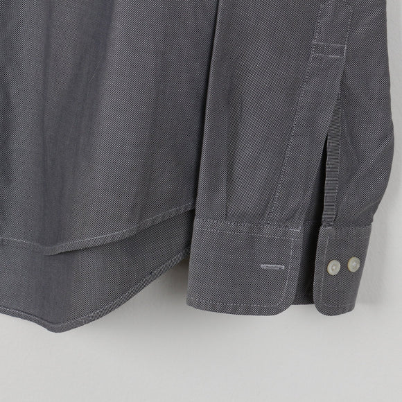 Light Grey Long Sleeve Fitted Shirt (M)