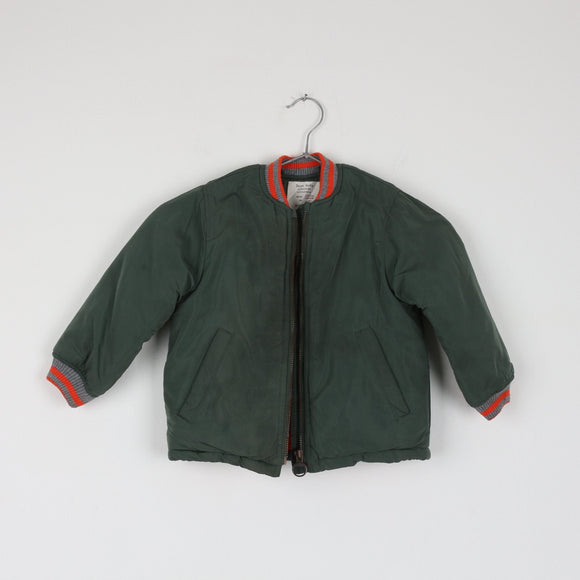 Zara Baby Olive Green Bomber Jacket (1-2 Years)