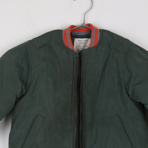 Zara Baby Olive Green Bomber Jacket (1-2 Years)