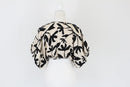 White and black print crop top-3