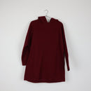 Maroon Melton Hoodie (M)-1