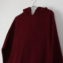 Maroon Melton Hoodie (M)-3