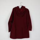 Maroon Melton Hoodie (M)-2