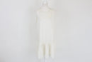 Cream drop waist pleated dress - XXL-1