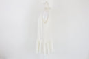 Cream drop waist pleated dress - XXL-2