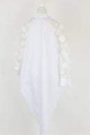 White shirt with abstract 3D cutouts - M-4