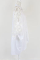 White shirt with abstract 3D cutouts - M-5